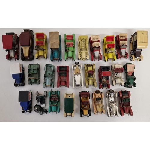 2244 - A collection of twenty-seven playworn Lesney diecast vehicles.