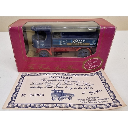 2167 - A collection of nine playworn Dinky diecast vehicles, together with a boxed, limited edition Hall's ... 