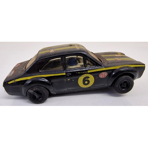 2157 - Two playworn, vintage Scalextric cars.