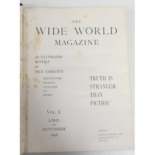 145 - A collection of four volumes of 'The Wide World Magazine' (vol's 1-4) from 1899-1900; together with ... 