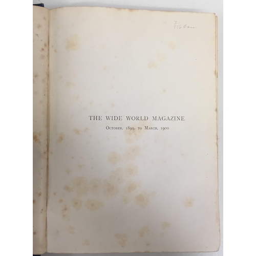 145 - A collection of four volumes of 'The Wide World Magazine' (vol's 1-4) from 1899-1900; together with ... 