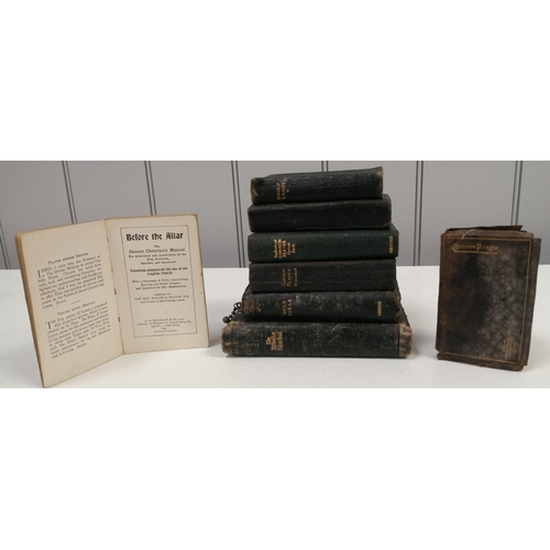 1092 - A collection of eight miniature religious books. To include prayer books & Bibles.