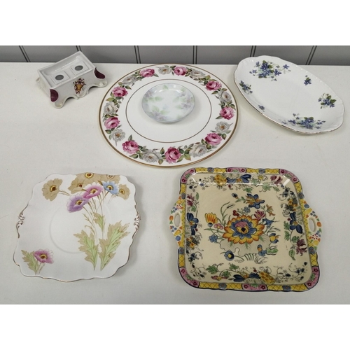 1324 - A selection of six floral-themed tableware items from 'Royal Grafton', 'Royal Standard', 'Mason's' &... 