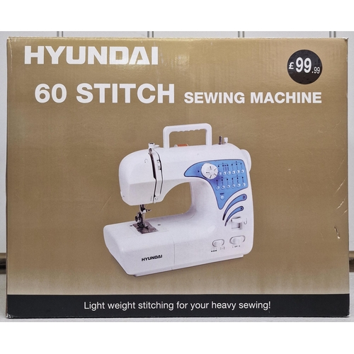 1548 - A 'Hyundai' electric sewing machine, model no. 60 STITCH. Complete with original box & instruction m... 