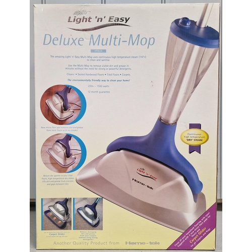 1549 - A 'Light n'Easy' electric steam mop, model Deluxe Multi-Mop. Complete with original box & instructio... 