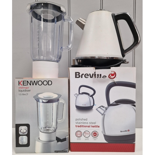 1562 - A selection of five kitchen electricals. All appear as new/unused. To include boxed 'Breville' kettl... 