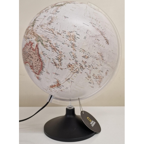 58 - An illuminating globe, by 'National Geographic'. PAT test pass & functionality test indicates in wor... 