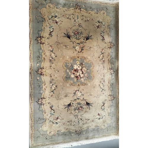 81 - A vintage, handmade Sino Aubusson Royalty rug, with silk highlights. Length approx. 290cm, width app... 