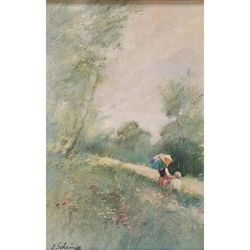 275 - A framed oil on board, by Adolf Sehring (Russian American 1930-2015). Dimensions 56cm x 40cm.