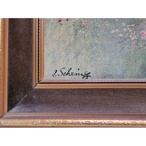 275 - A framed oil on board, by Adolf Sehring (Russian American 1930-2015). Dimensions 56cm x 40cm.