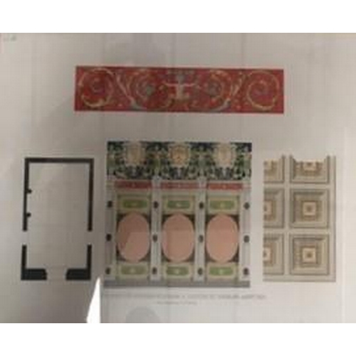 361 - A pair of framed prints, depicting elevated plans of rooms at Palazzo del T At Montana, c.1530. Fram... 