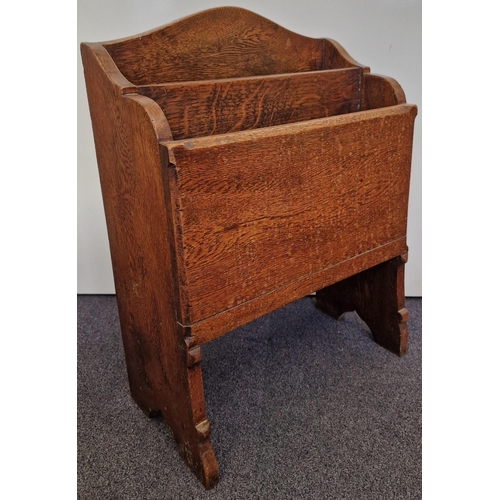 21 - A mixed lot of book/magazine furniture. To include a c.1900, inlaid mahogany book trough, an Arts & ... 