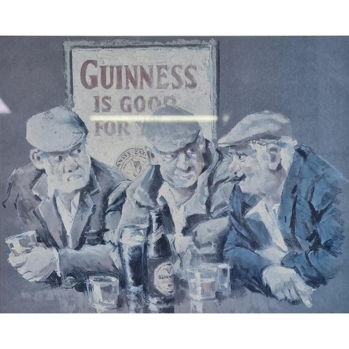 187 - A pair of framed 'Guinness' advertising prints. 33cm x 38cm & 38cm x 33cm.