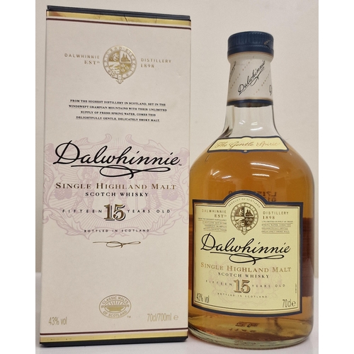 199 - An unopened bottle of Dalwhinnie single Highland malt Scotch whisky, in presentation box, 15 years r... 