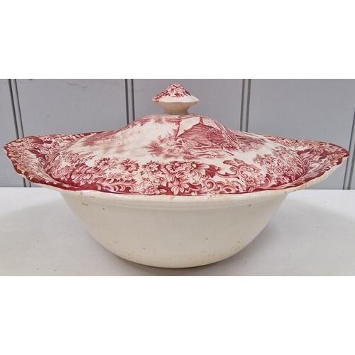 236 - A vintage 'Johnson Brothers - Mill Stream' design tureen. Dimensions(cm) H15, W30, D27.