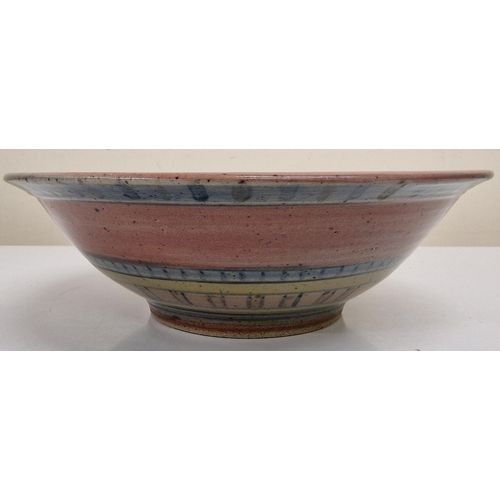 248 - A beautiful studio pottery bowl, signed to base 'J Lee 2012', together with a collection of seven ma... 