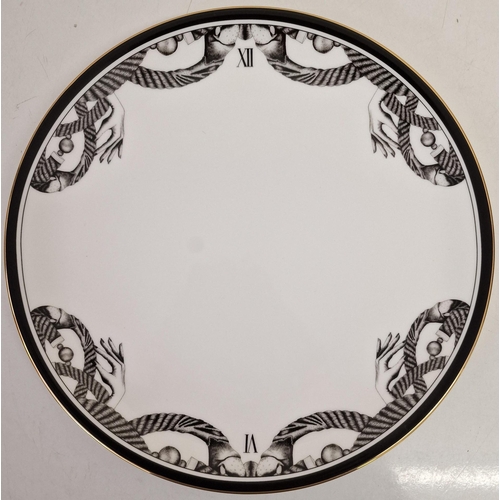 253 - A set of three high quality designer dinner plates, by Lauren Dickinson Clarke. Edition no.3 'The Di... 