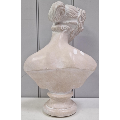 270 - A hand-cast plaster Aphrodite bust, by 'Nostalgia'. Dimensions9cm) H36, W22, D14.