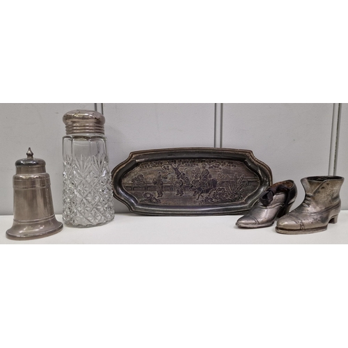 347 - A large quantity of approximately 50 items of vintage metal tableware. To include silver-plated & st... 