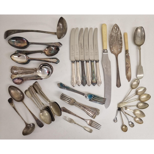 351 - A large quantity of vintage flatware & decorative pieces. Mostly silver-plated.