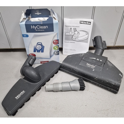 475 - A 'Miele' 2200W cylinder vacuum cleaner, model 'Solution 5281' HEPA, complete with accessories; toge... 