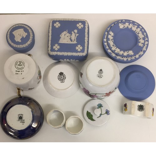 310 - A collection of approximately 30 pieces of mixed, decorative ceramics. To include Wedgwood Blue Jasp... 