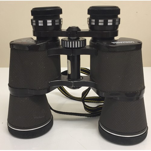 569 - A pair of vintage 'Miranda' 10x50 cased binoculars.