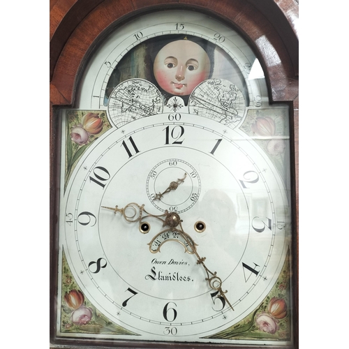 613 - A stunning quality 8-day longcase clock, by Owen Davies, Llanidloes, c.1835-1856. A beautifully pain... 