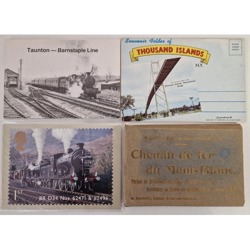 710 - A collection of vintage railway postcards & booklets. Approx. 43 in total.