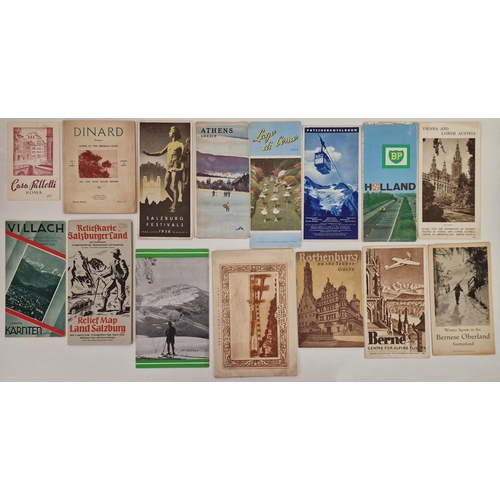 712 - A large collection of approx. 84 vintage European holiday brochures & guides.