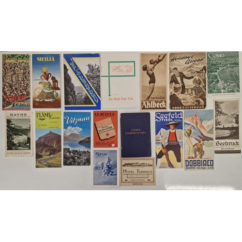 712 - A large collection of approx. 84 vintage European holiday brochures & guides.