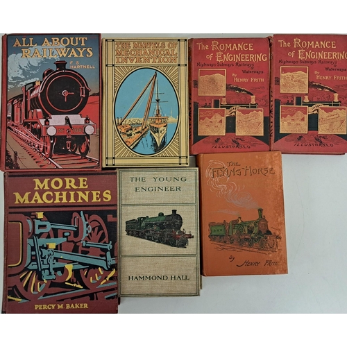 732 - A collection of seven, early 20th century editions, of railway related books.