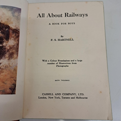 732 - A collection of seven, early 20th century editions, of railway related books.