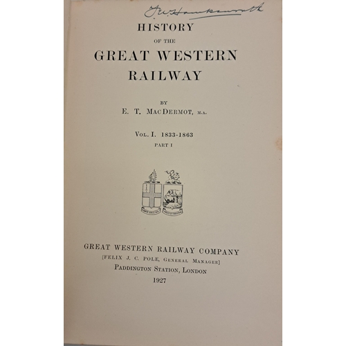 733 - A collection of eight, early 20th century editions, of railway & model railway related books.