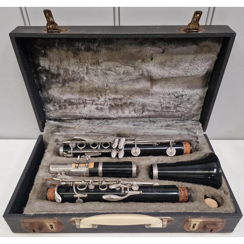 1000 - A vintage, 'Boosey & Hawkes' cased clarinet.