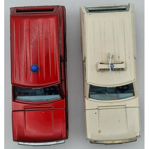 865 - A duo of original, boxed 'Dinky models - Fire Chief's Car & Police Patrol Range Rover', model no's 1... 