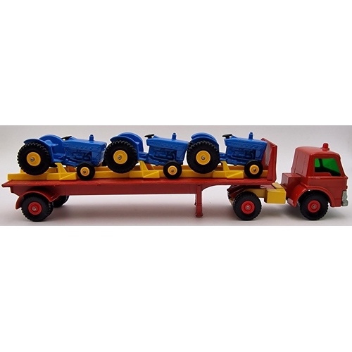 866 - An original, boxed 'Matchbox - Ford Unit with Trailer & Tractors', model no. K-20.