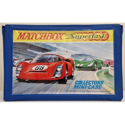 868 - A vintage 'Matchbox Superfast' carrycase, with 24 matchbox cars.