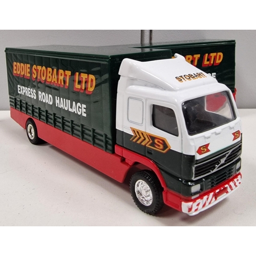 873 - A boxed Corgi Volvo SWB Lorry with Close Couple Trrailer, in 'Eddie Stobart' livery, model no. 59516... 