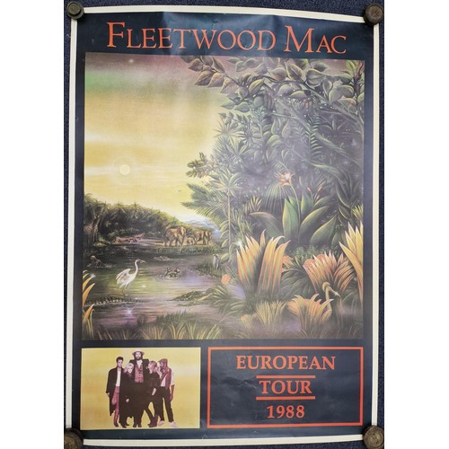 1004 - A 'Fleetwood Mac - European Tour 1988' poster, promoting the 'Tango in the Night' album. 87cm x 62cm... 