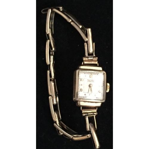 588 - A ladies, 9ct gold cased 'Rotary Standard' wristwatch.