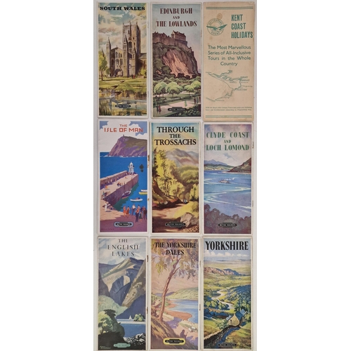 709 - A collection of nine vintage UK destination holiday brochures.