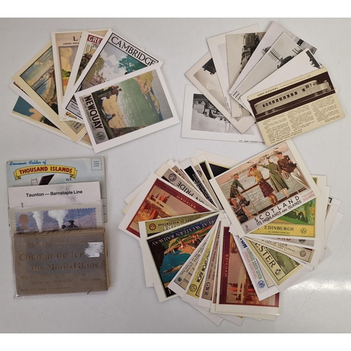 710 - A collection of vintage railway postcards & booklets. Approx. 43 in total.