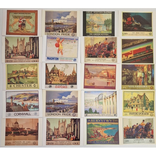 710 - A collection of vintage railway postcards & booklets. Approx. 43 in total.