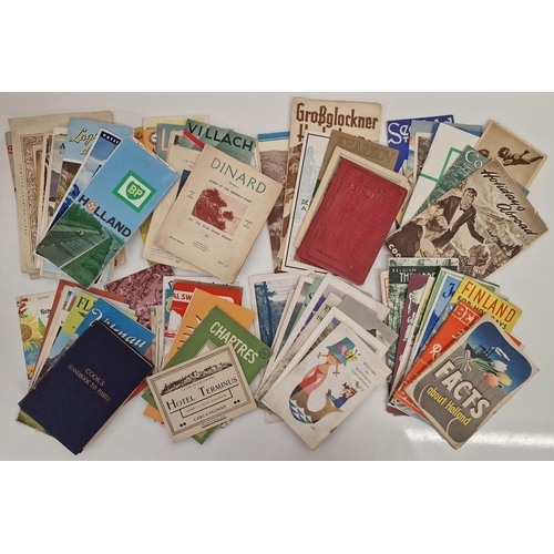 712 - A large collection of approx. 84 vintage European holiday brochures & guides.