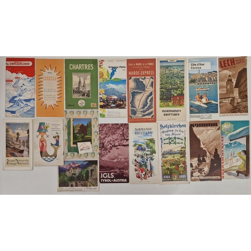 712 - A large collection of approx. 84 vintage European holiday brochures & guides.