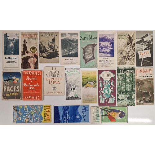 712 - A large collection of approx. 84 vintage European holiday brochures & guides.