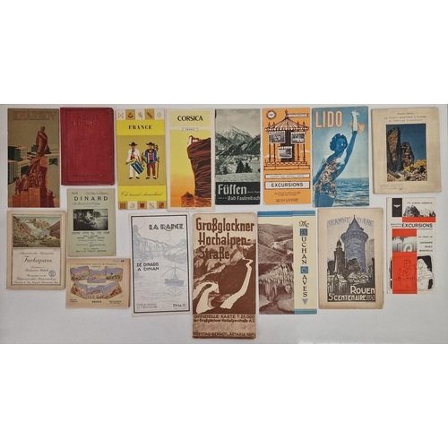 712 - A large collection of approx. 84 vintage European holiday brochures & guides.