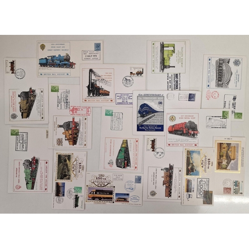 713 - A collection of thirty rail-themed first day covers.