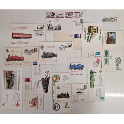 713 - A collection of thirty rail-themed first day covers.